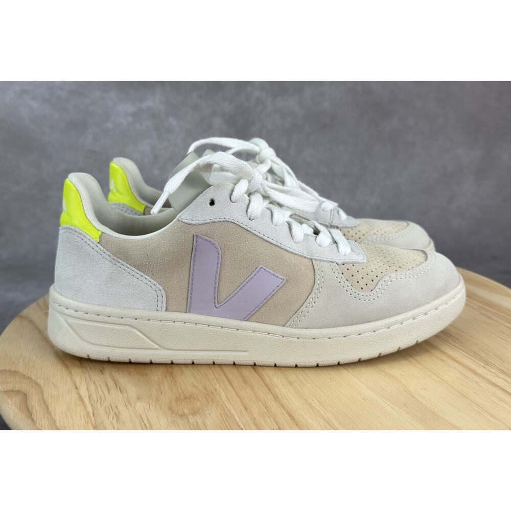 Veja T2 A Multicolored Suede Sneakers Shoes Womens Size US 8